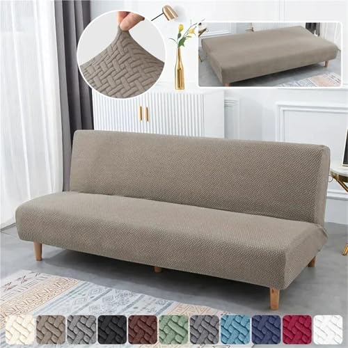 Housse de canapé-lit extensible jacquard salon pliable taille M