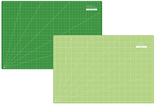 semplix Alfombrilla de corte 90 x 60 cm/35 x 24 inch (A1) autorreparable | Escala cm y pulgadas | ambos lados nähunterlage utilizables | Tabla de cortar – Vade de sobremesa