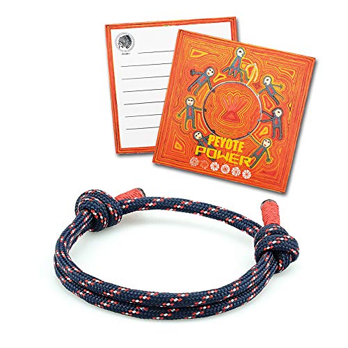 Casisto.J Pulsera Trenzada Náutica de Cuerda Hombre con Tarjeta de etiquetado - Goodbye Gifts, Pulseras náuticas Trenzadas Pulsera surfero Ajustable Azul Marino (Blue)