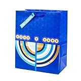 Hallmark Tree of Life Large Hanukkah Gift Bag (Menorah Candles)