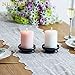 Set of 2 Black Iron Pillar Candle Holders Spike Candle Holder 3.6