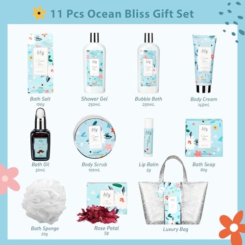 Image of Gifts for Women, Birthday Gift - XXXL Bag Spa Gift Set for Mom, Bath and Body Gift Bag Set for Women, Spa Kit, Mothers Day Gift for Mom, Valentines Day, Christmas Gifts, Spa Bath Gift Set
