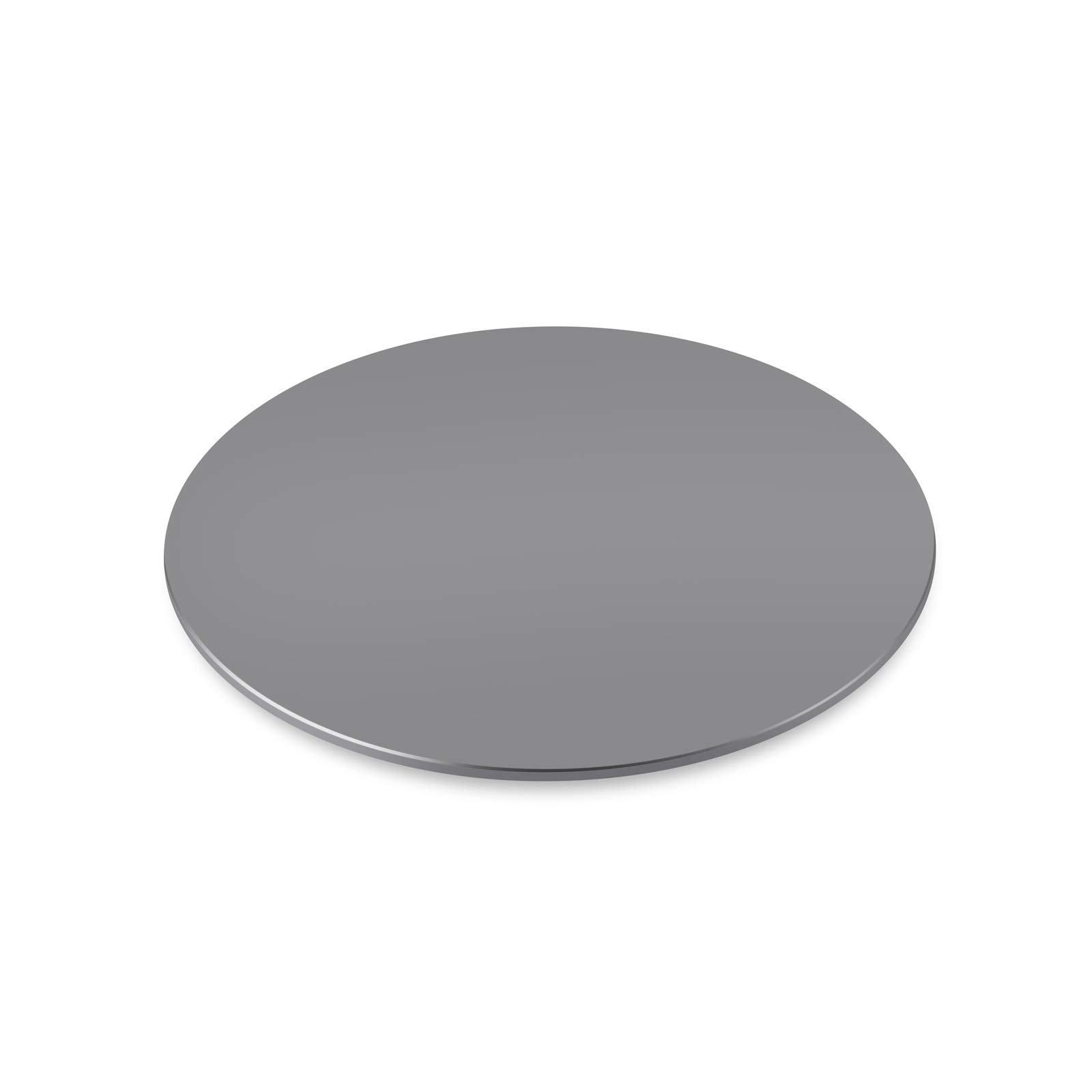 Thingy Club Aluminum Heavy Duty 360° Rotation Swivel Stand for Flat Panel Monitors, TV's and Stereo Speakers, 8.6 Inches Round (Grey)