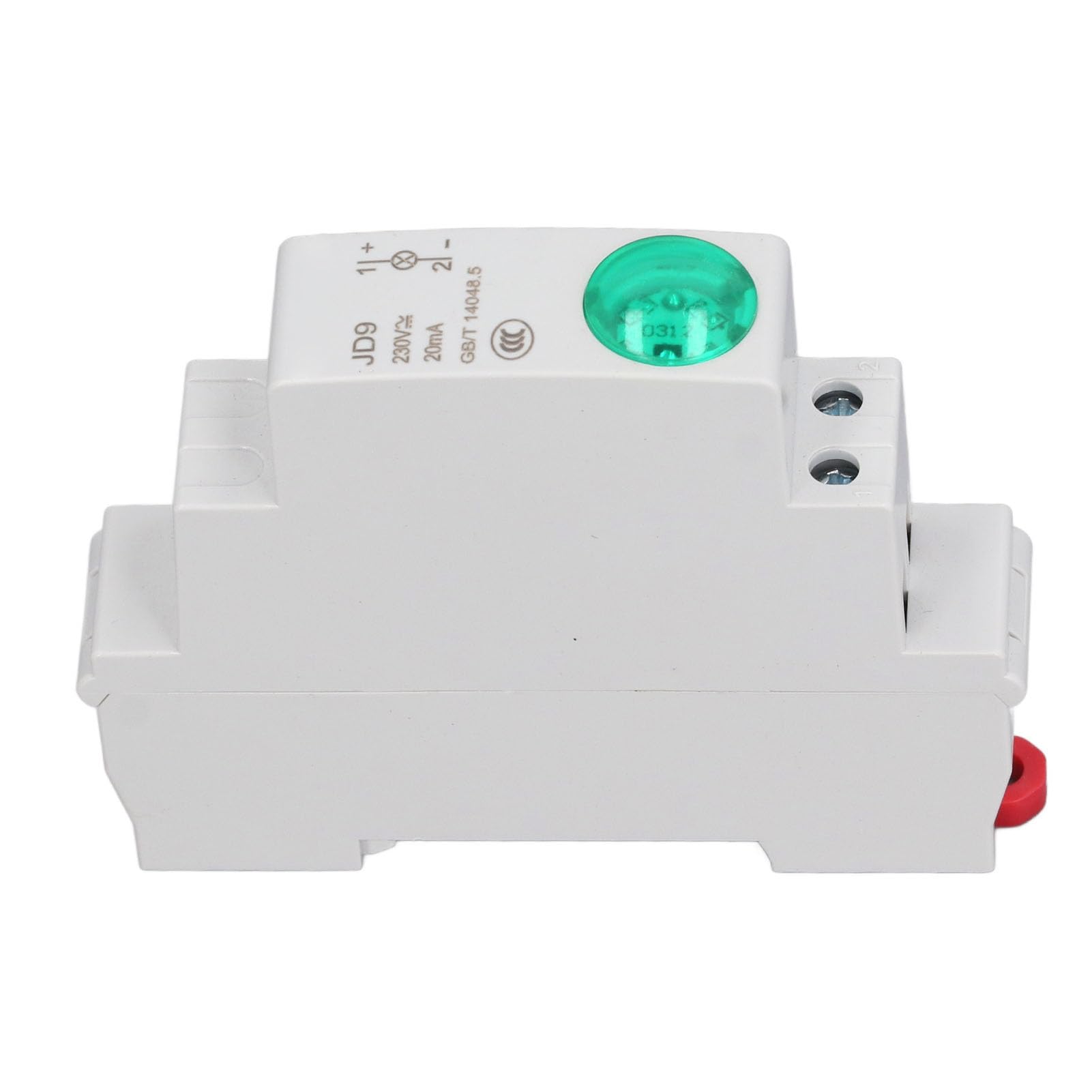 Annadue Indicatore LED su Guida DIN, Lampada di Segnalazione a Guida per Scatola di Distribuzione, Spia di Stato del Circuito CA/CC 230 V (GREEN)