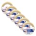 Produktbild tesafix 64621 Verlegband Standard Feuchtigkeitsbeständiges Doppelklebeband zur Befestigung und Fixierung - transparentes Klebeband - je 25 m x 5 cm | 6er Pack