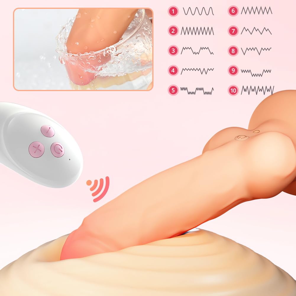 Dildo Gonfiabile Vibrante con Ventosa, Plug Anale Realistico in Silicone - Giocattolo Sessuale Regolabile per Stimolazione Prostatica per Uomini, Donne e Coppie (Carne)
