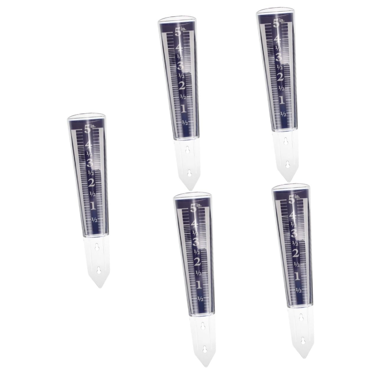 BESPORTBLE Lot De 5 Tubes De Pluviomètre Pratiques pour La Maison