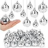 Mini Discokugel, Discokugel Deko Set mit 21 Stück, Kleine Discokugeln in 3 Größen (5cm, 4cm, 2cm), Perfekt für Disco Partys, Nachtclub Dekoration und Festliche Events
