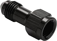 Vista 3 de 4AN hembra flare a 4AN macho Flare extensión adaptador de montaje recto aluminio negro