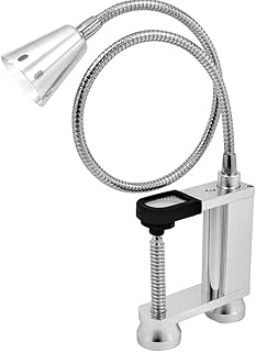 Barbecue Grillades, Barbecue Grill Bar Pince À Barres À Barres avec Lampes LED Lumineuses Sensibles Touch Control Résistant À La Chaleur pour Le Camping VTT Lampe De Lecture Argent
