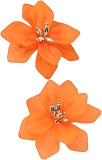 Unique Flower Studs Earrings Waterproof Earrings Fashion Earrings Resin Texture Suitable for Various Occasion