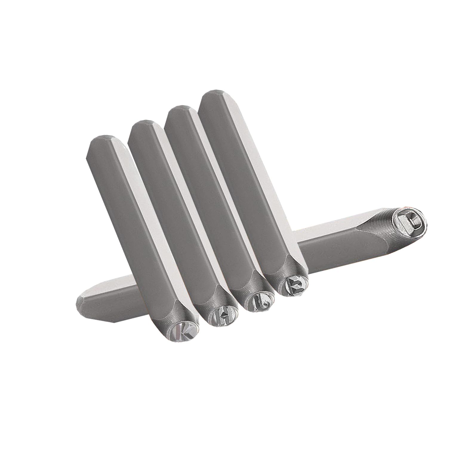 Lot de 36 chiffres et lettres alphabet A-Z, 0-9 et tampons pour bricolage, cuir, plastique, bois, métal, aluminium
