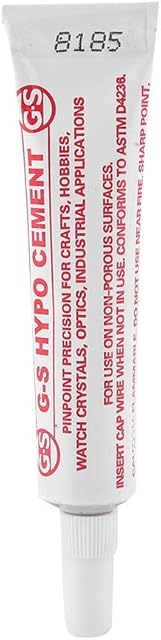 Salmue Jewelry Glue Needle Glue Pinhole Cement Adhesive Dispense for for Beads, Rhinestones, Pearls and otherJewelry