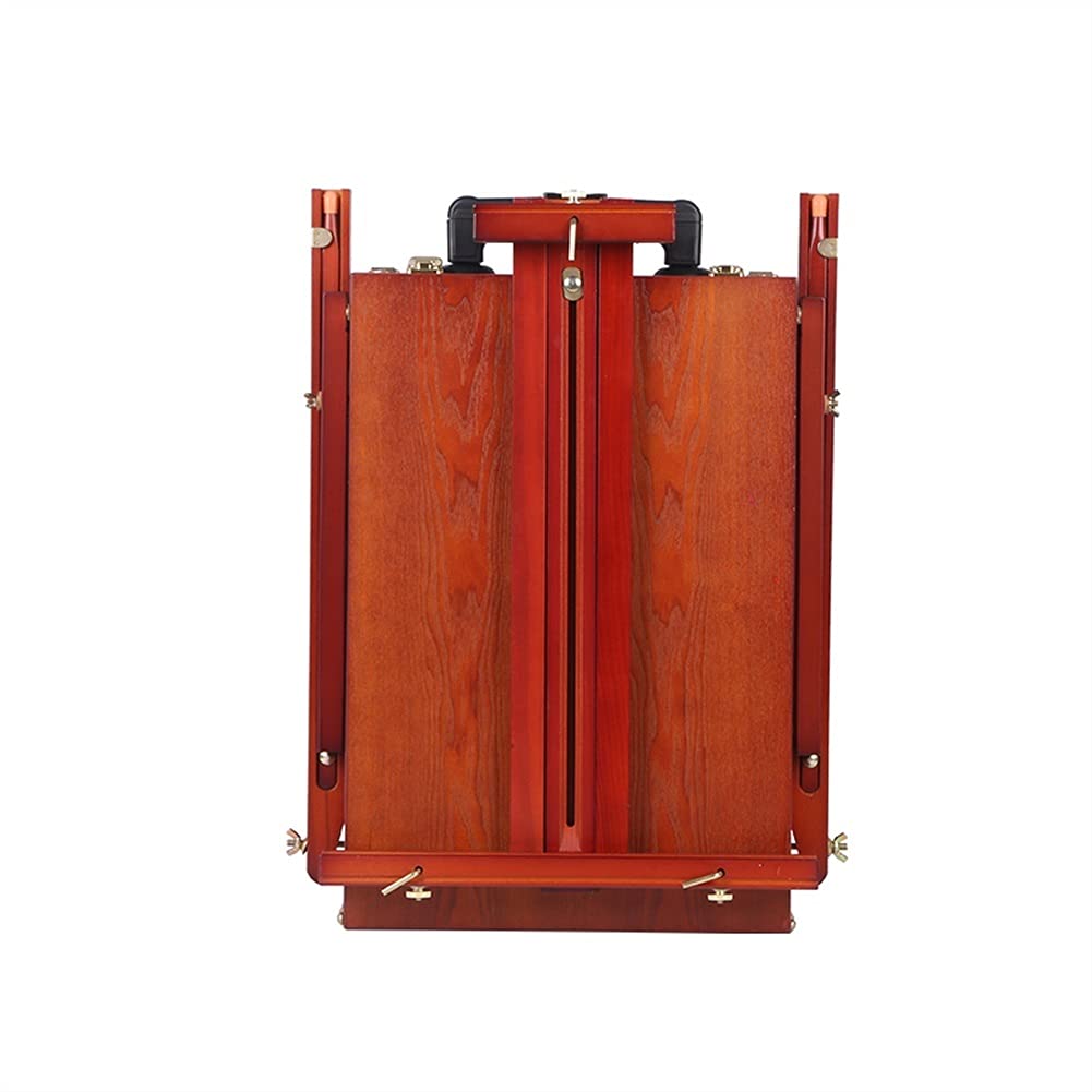 CWCQGH Wooden Easel Portable Folding Table Easel Painting Aluminum Alloy Sketch Easel Artist Art Supplies