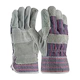 PIP WA4215A-AMZ Brahma Men's Large Glove Leather, Palm Grey, 3-Pack