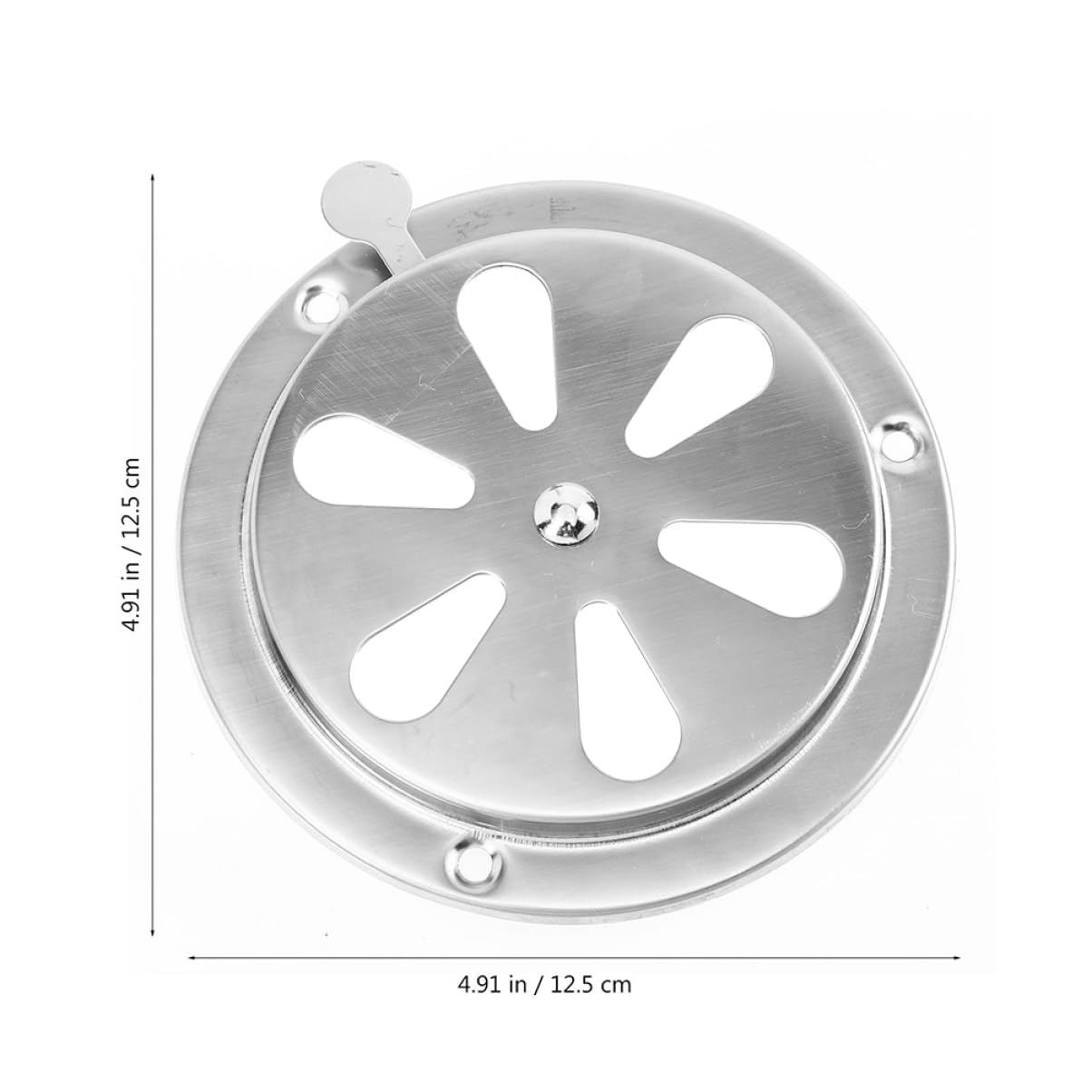 Hemobllo 3pcs Stainless Steel Damper Intake Vents Dampers Replacement Adjustable Accessories Parts Grill Air Louver Boat Cabin Vent Covers for Roof Boat Stainless Steel Vent Silver
