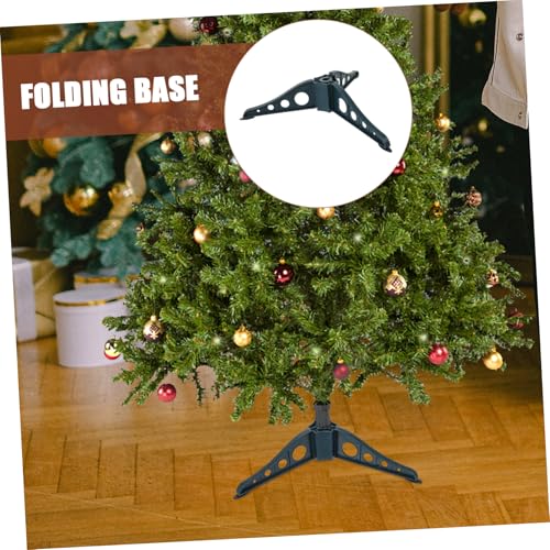 Soporte de árbol de Navidad PRETYZOOM: Base estable de 4 piezas para accesorios navideños 4