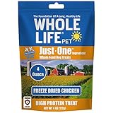 Whole Life Pet Healthy Dog Treats, Human-Grade Chicken, Protein Rich for Training, Picky Eaters,...