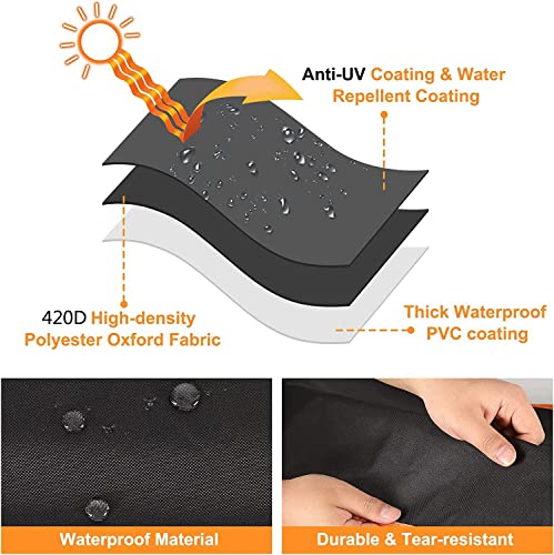 Sqodok Mobility Scooter Storage Cover, Waterproof 420D Oxford Fabric Scooter Weather Cover Protect From Dust Dirt Snow Rain Sun Rays, Scooter Accessories For Travel, 48 X 22 X 38 Inch #TOP5