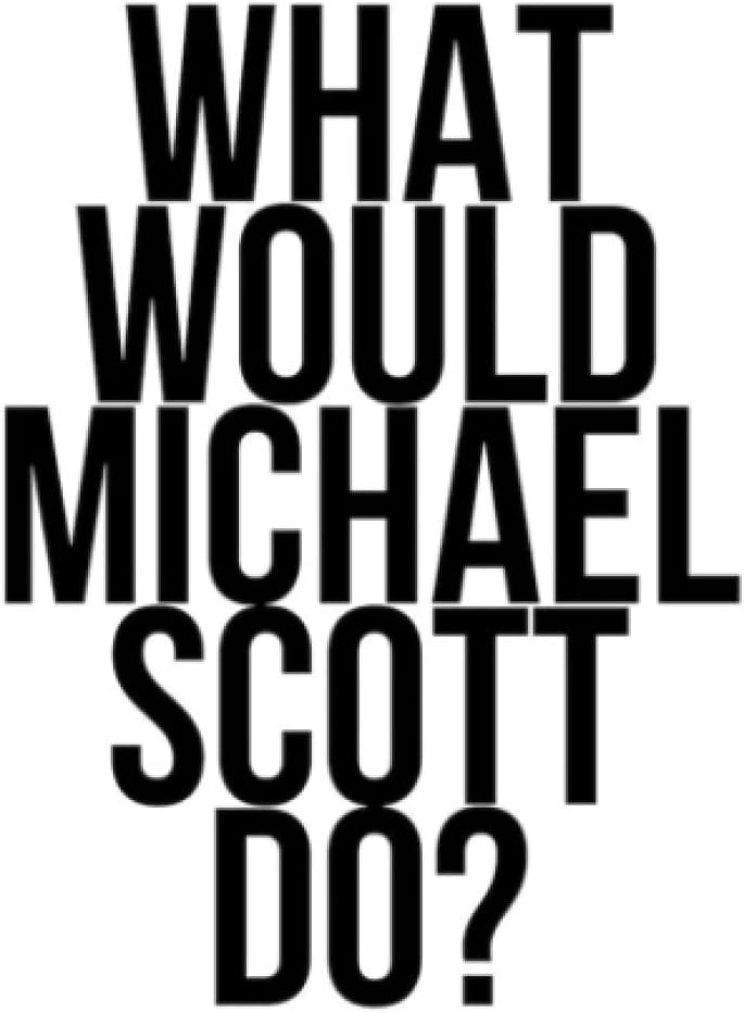 What Would Michael Scott Do ? Notebook - Inspired by The Office - Michael Scott Notebook 1/2 sketch book 1/2 lined notebook 110 pages 6x9