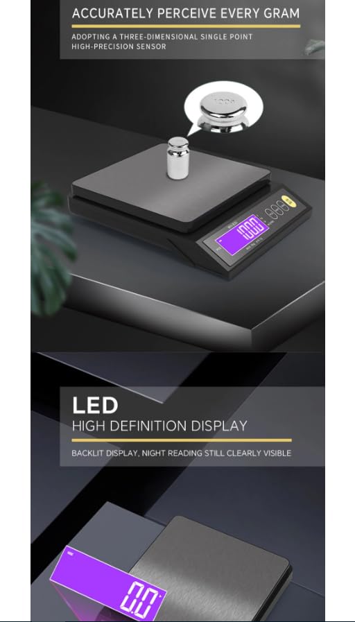 Scale demonstrating high-precision sensor and LED display