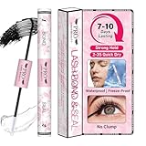 PROLASHBEAUTY Lash Cluster Glue Upgraded 2 in 1 Black Lash Bond and Seal Lash Glue for Eyelash Clusters Waterproof Strong Hold Eyelash Glue Long-Lasting 7-10 Days (10ml, Black Bond & Clear Seal)