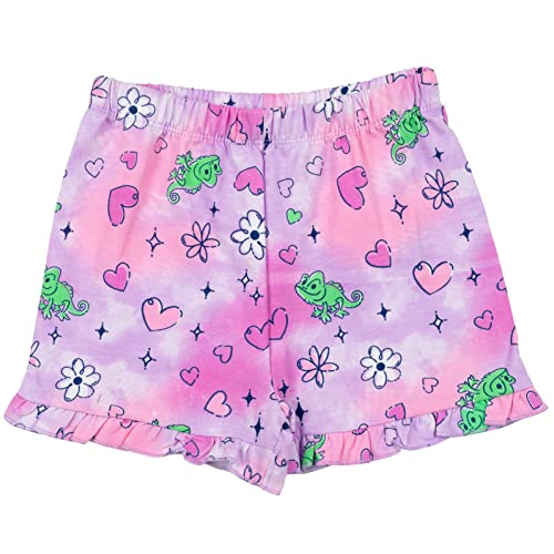 Image of Disney Princess Girls' 2-Piece Tee and Shorts Set for Baby & Kids | 2-Piece Playwear Set, Soft Cotton Blend, Comfortable Elastic Waistband, Durable Stitching, Easy Pull-On Style