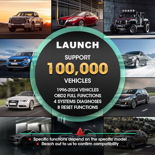 OBD2 Scanner LAUNCH CRP129X V2.0 Elite Scan Tool, Upgrade of CRP123X, 12 Reset Services, ABS/SRS/Transmission/ Check Engine Car Code Reader, Lifetime Free Update, FCA AutoAuth & Auto VIN, Battery Test