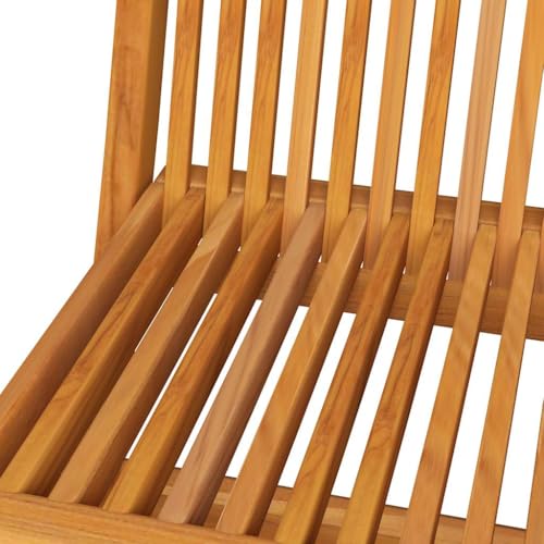 Chaises de jardin pliables en teck massif résistant aux intempéries