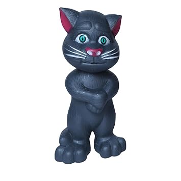 Talking Tom Cat Recording Story Music Touch Sensitive Toy Grey