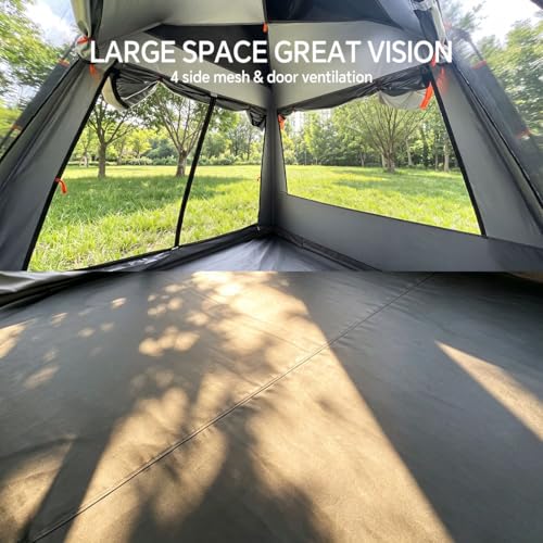 Carpa para camping 4 personas impermeable fácil armado miniatura 5
