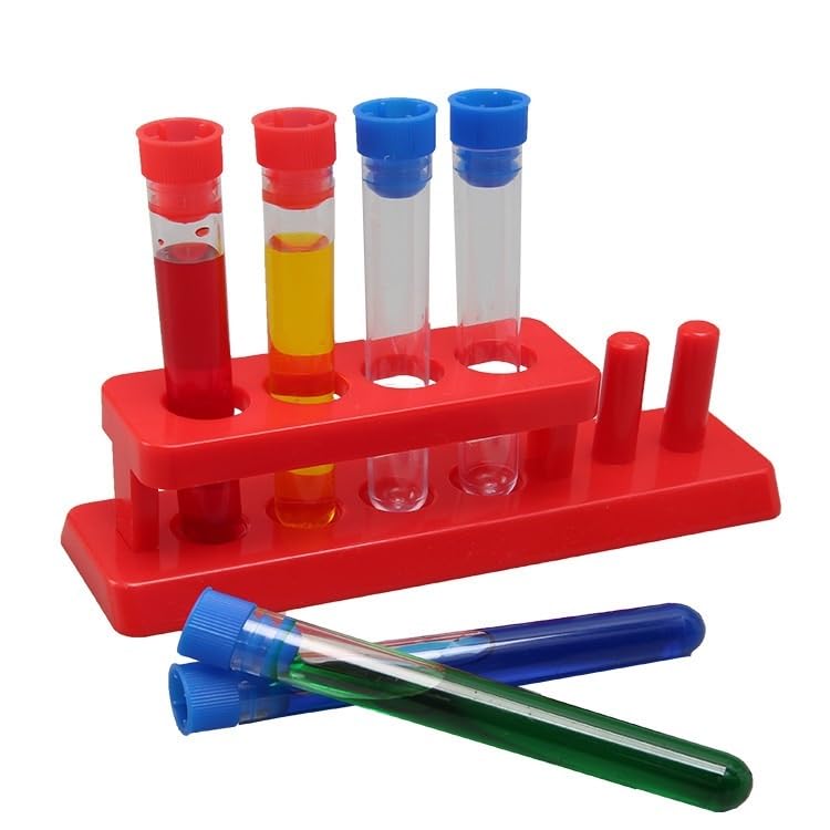 Stojaki Laboratoryjne 3 sztuki stojaka na probówki eksperymentalny plastikowy sprzęt dydaktyczny Dekoracji Domowej