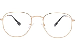 Pro Acme Clear Glasses: Stylish Hexagonal Frames for Clarity