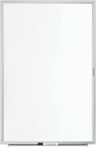 Vista 5 de Quartet Pizarra blanca, pizarra de borrado en seco, magnética, 6' x 4', superficie Nano-Clean resistente a manchas de tinta, bandeja de accesorios