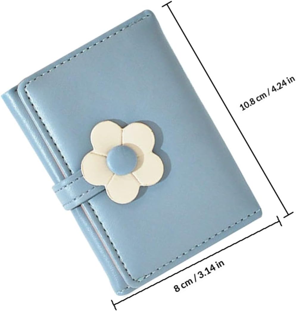 VALICLUD Student Wallet PU Leather Tri Fold Portable Card Organizer