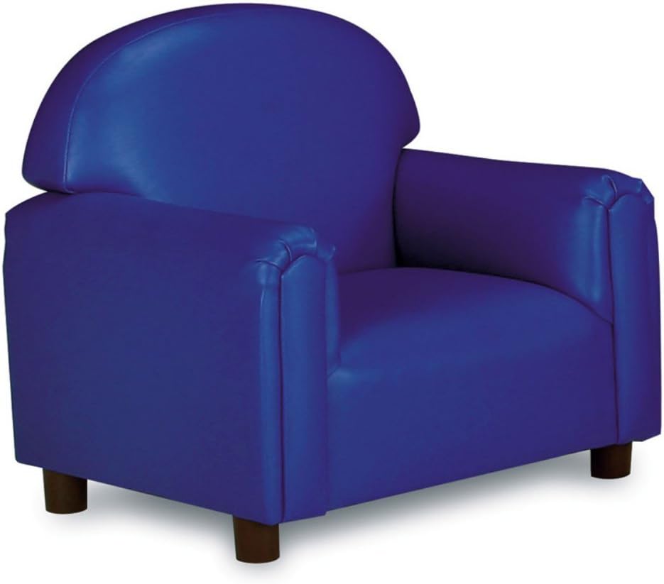 Brand New World Preschool Premium Vinyl Upholstery Chair - Blue