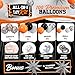 ALL-IN-1 Orange Black White Balloons Arch Kit with BONUS Starburst Balloons – Small & Large White Orange Black Balloons – Party Decorations for Graduation, Birthday Bengals, Halloween, Harley Davidson