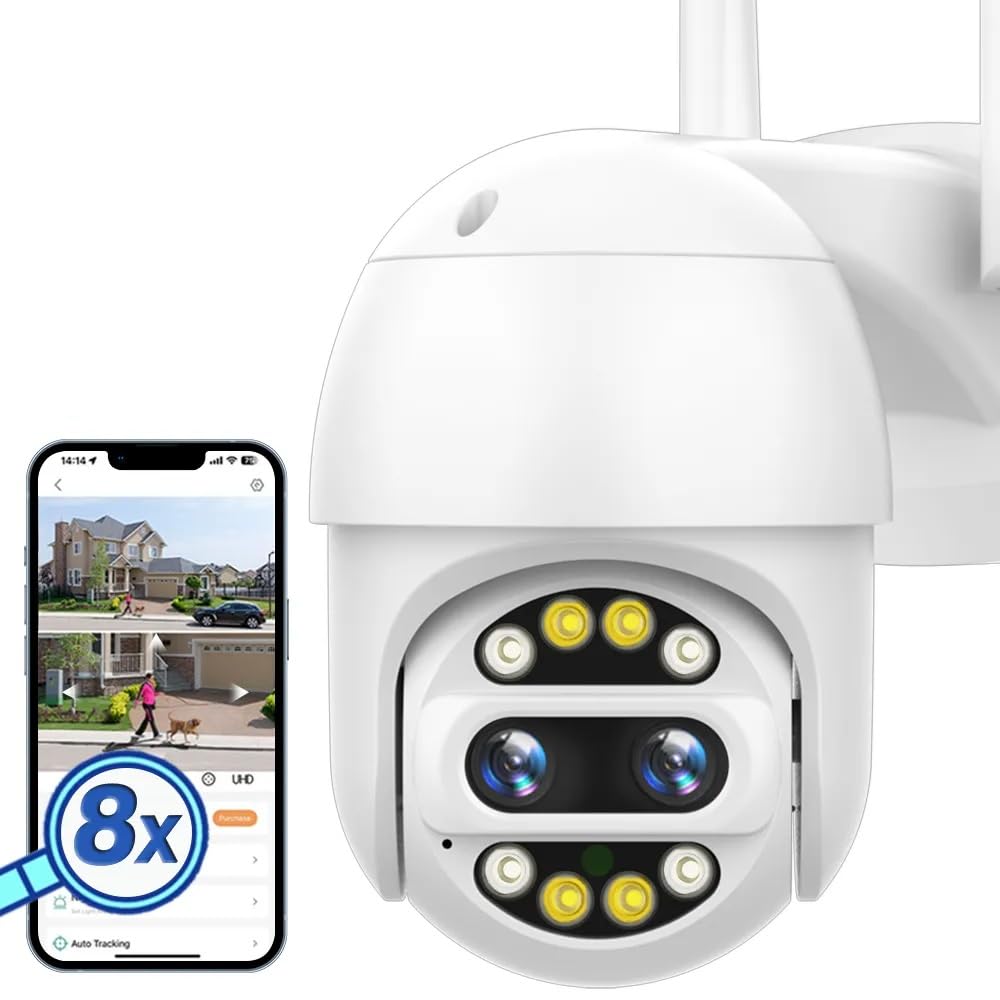 Buy SriHD 4MP+4MP =8MP Dual Lens Smart CCTV Camera WiFi IP Home ...