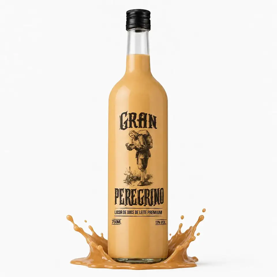 Licor Doce De Leite Premium Gran Peregrino 750ml Bebida Doce Leche Cream
