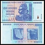 Generic 100 Trillion commemorative paper, Uncirculated, Zimbabwe, blue/green, zim100000