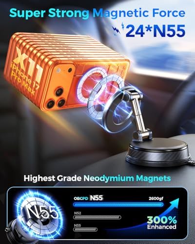 Magnetic Car Phone Holder, for Magsafe Car Mount, Phone Holders for Car — 사진 4