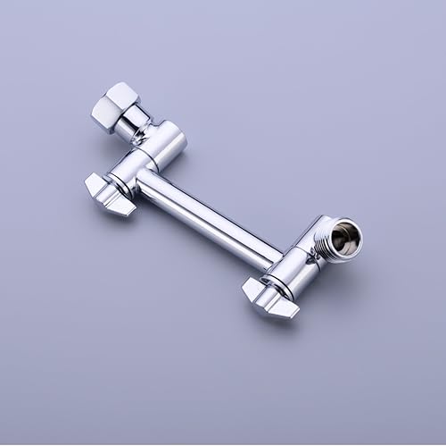 Miniatura 6 de TRUSTMI Cabezal de ducha de latón de 4 pulgadas, montaje de brazo de altura ajustable, cromado