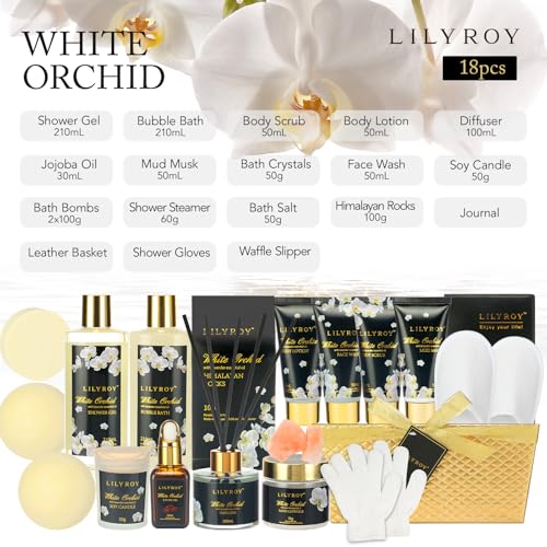 Image of Spa Skin Care Gifts Set - 18Pcs Luxurious Spa Gift Baskets for Women & Men
