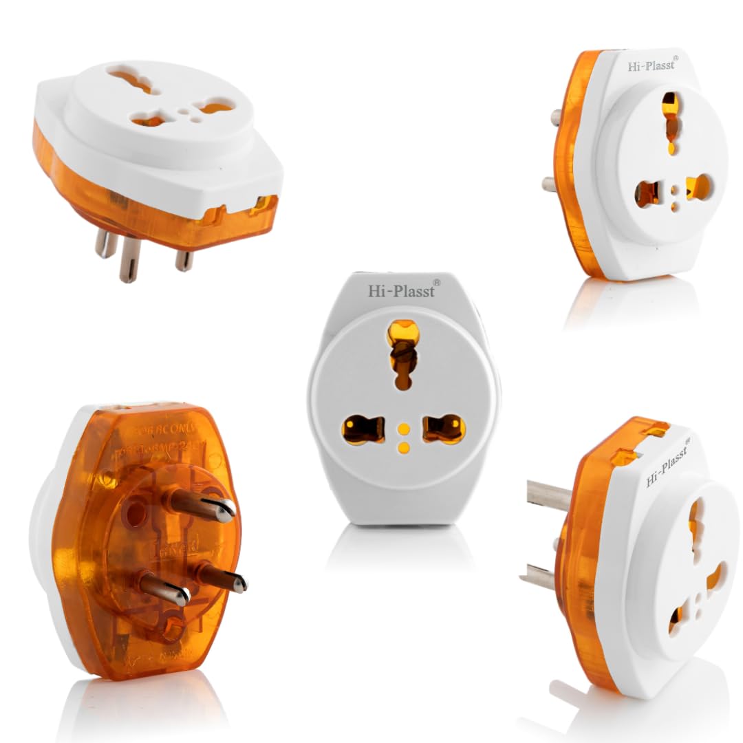 Hi-Plasst 6a to 16a Converter Plug | 5 Amp to 15 Amp Converter Plug with 2 Extra sockets (Jumbo 16a, 1) (Jumbo 16a(with 2 pin), 5)-image-31