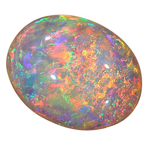9.00 Ratti Opal Stone Certified Natural Fire AA++ Quality Oval White Astrological Australian Opal Loose Gemstone-image-25