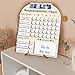 Personalized Wooden Daily Routine Chart 12x15