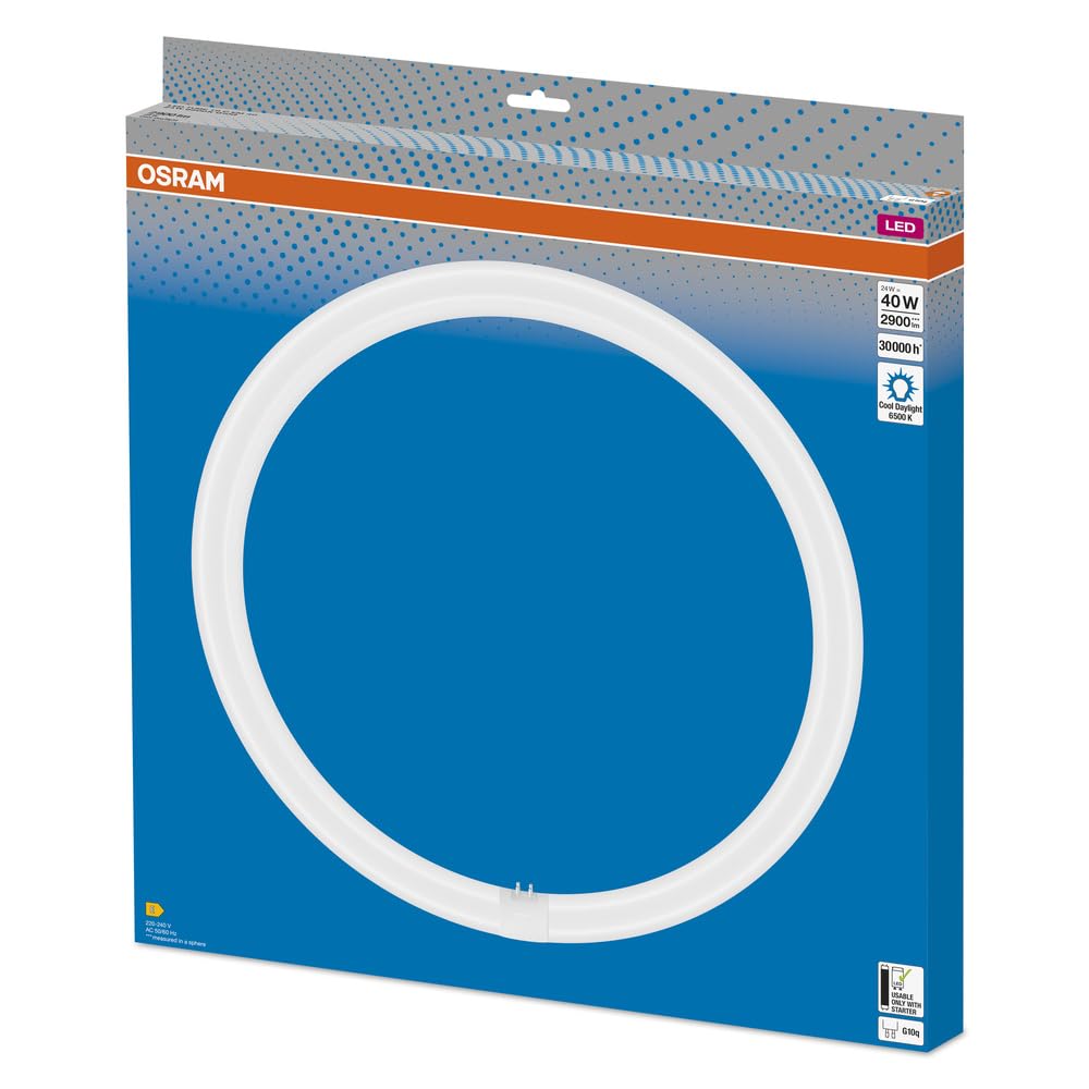 OSRAM Tube LED T9C EM 22 Anneau 11W 1320LM 6500K - Lumière Blanche Jour - Alternative Économique T9