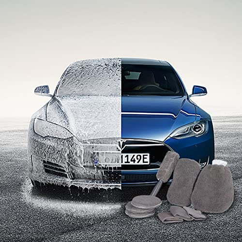 Saponhonix Set di Pulizia Auto 9 Pezzi, Kit