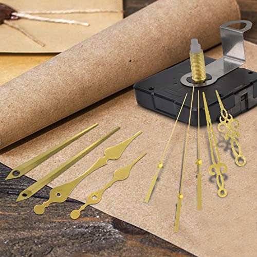 Qlouni 2 Pieces Quartz Diy Wall Clock, 2 Clock Numerals, Movement Mechanism Battery Operated Clock Motor Kit With 3 Different Pairs Of Clock Hands For Diy Clock Repair #TOP3