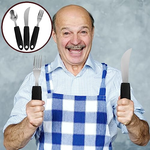 3pcs-Adaptive-Utensils-for-Elderly-Special-Supplies-Utensil-Weak-Hand-Grip-Assistive-Device-Easy-Offset-Fork-Spoon-for-Hand-Tremors-Elderly